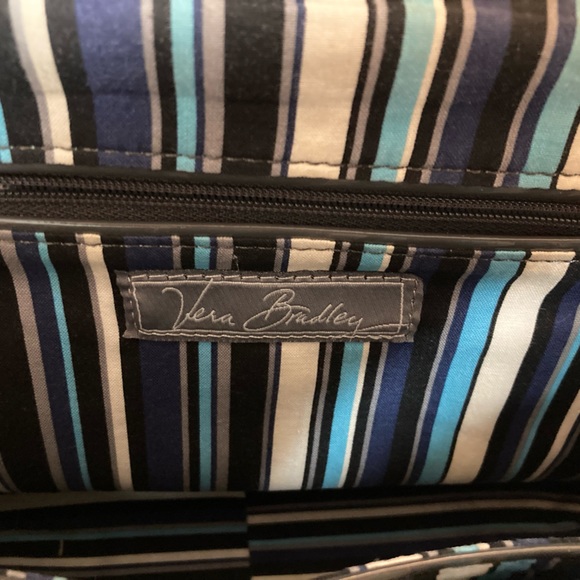 Classic Vera Bradley Quilted Gray Handbag Y2K - Picture 6 of 10